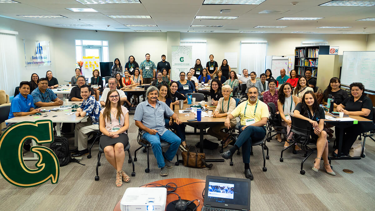 Presenters from ASU gave a workshop at UOG on a circular economy attended by 50 participants